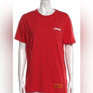 Authentic Men’s Heron Preston Red Short Sleeve Tee HOT TRENDING DESIGNER!!! EUC!